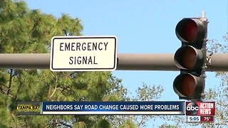 Pinellas County residents say traffic fix brought new problems to Belcher Drive