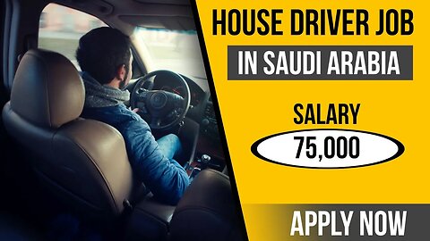 House Driver Job In Saudi Arabia | Job In Saudi 2023 | @gulfvacancy07
