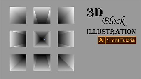 3D Block illustration || 1 Minute Tutorial || illustrator CC || Follow your Heart