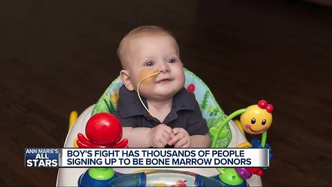 Ann Marie's All Stars: 10,000 sign up for bone marrow donation after report on Elias