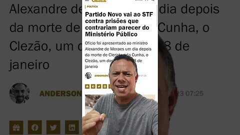 Partido Novo vai ao STF contra prisões ilegais e quer impeachment de Alexandre de Moraes #shorts