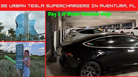 35 Urban Tesla Superchargers at Aventura Mall In Aventura, Florida!