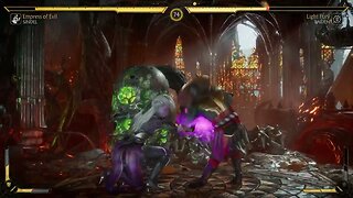 Mortal Kombat 11: Sindel (Empress of Evil) vs Raiden (Light Fury) - No Commentary 4K