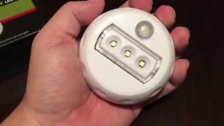 Wireless, battery powered, motion sensor portable LED night light by Cosmically Solar