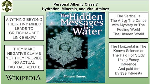 Health Alkemy Bonus Hydration Material - Frequencies and Hidden Messages in Water