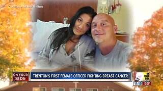 Trenton community raises thousands for police officer's breast cancer treatment