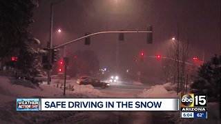 Safe driving tips in the snow