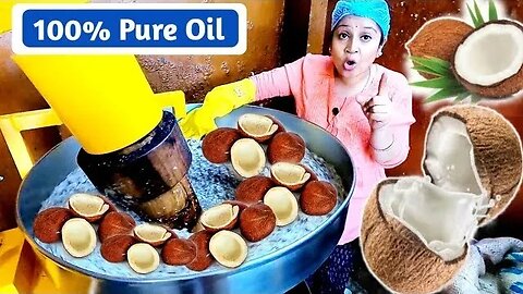 100% Pure Coconut Oil Making Hand Churned Cold Press Coconut oil - Mumbai | Dil_seart