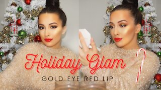 HOLIDAY MAKEUP 2020| FESTIVE HOLIDAY GLAM | (WATCH TIL END FOR BONUS TIP YOU DON'T WANT TO MISS)