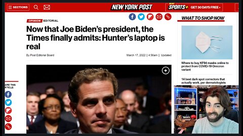New York Times QUIETLY ADMITS They've Authenticated Hunter Biden's Laptop, No Apologies Given