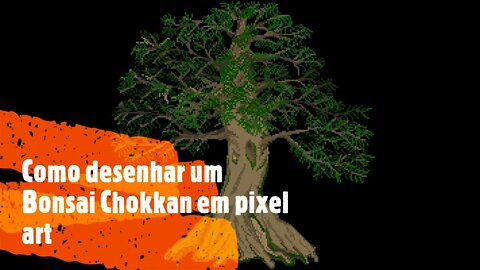 Como desenhar um Bonsai Chokkan em pixel art 11
