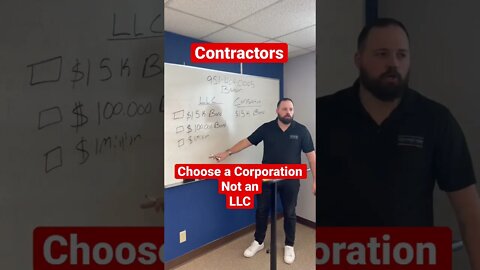 Corporations VS LLC AS A CONTRACTOR