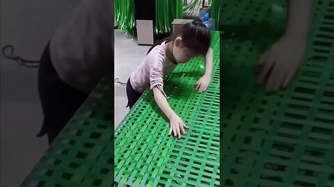 Chinese Girl Works At Breakneck Speed