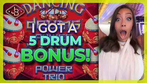 Dancing Drums Power Trio: Striking the Elusive 5 Drum Bonus! 🥁💰