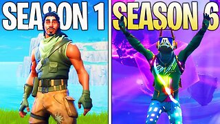 SEASON 1 Vs. SEASON 6 (All Changes Made to Fortnite: Battle Royale)