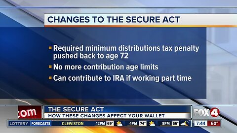 Adam Bruno: Changes to the Secure Act