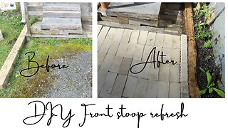 DIY RECLAIMED Brick walkway~~Front stoop refresh