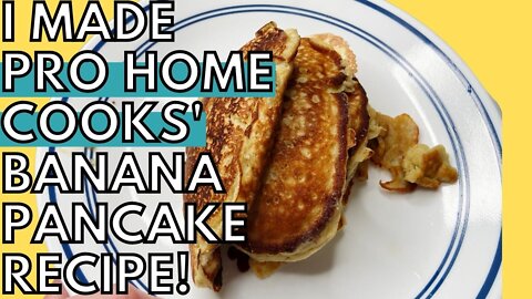 Healthy Banana Pancakes From Scratch - Recipe by Pro Home Cooks