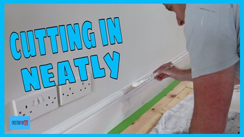 Cutting in the tops of a skirting board.