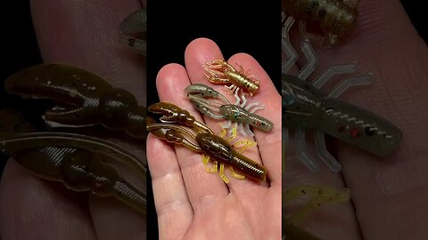 All 3 sizes of craws that we offer on our website. Bass, Bluegill and Trout love them! #fishing