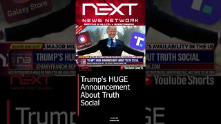 Trump's HUGE Announcement About Truth Social #shorts