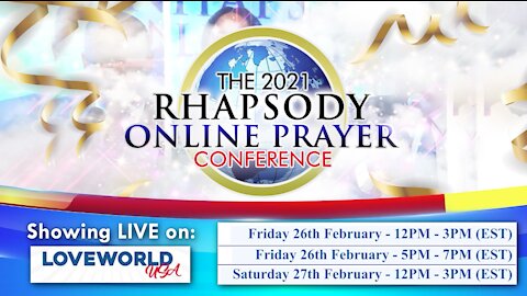 Rhapsody Online Prayer Conference | Friday, February 26 @ 12pm (EST) for 24 hours