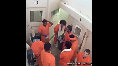 Terrorist tries to convert fellow prisoners and gets an ass whooping for it.