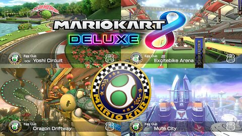 Mario Kart 8 Deluxe 150cc Egg Cup 150cc Playthrough (Nintendo Switch)