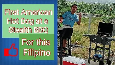 FILIPINO EATS AMERICAN HOT DOG DURING STEALTH BBQ AT GAS STATION #philippines