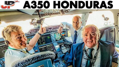 Iberojet A350 Cockpit to Honduras + Lanhsa from Tegucigalpa