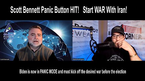 Scott Bennett "Panic Button HIT! Start WAR With Iran! (Ninos Corner TV)
