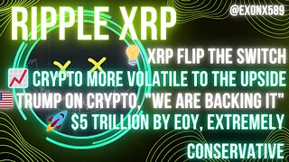 📈 #CRYPTO VOLATILE UPSIDE 🇺🇸 #TRUMP CRYPTO, "WE ARE BACKING IT"🚀 $5T EOY, EXTREMELY CONSERVATIVE