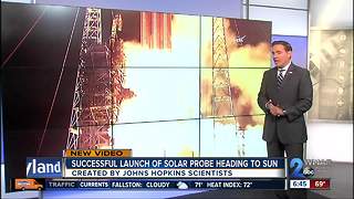 New solar probe launches with ties to JHU and Laurel
