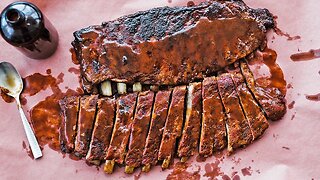 Smoked St. Louis Style Ribs Recipe with Sweet Vinegar BBQ Sauce