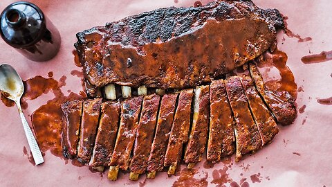 Smoked St. Louis Style Ribs Recipe with Sweet Vinegar BBQ Sauce