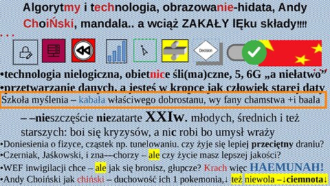 Algorytmy i technologia, obrazowanie-hidata, Andy Choiński, mandala.. a wciąż ZAKAŁY lęku składy!!!!