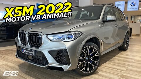 NOVA BMW X5M 4.4 V8 BITURBO 2022 É INSANA! BRIGA FORTE COM CAYENNE TURBO S, GLE63S E RSQ8!