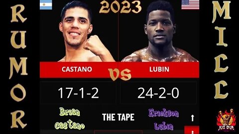 (RUMOR-MILL) ERICKSON LUBIN vs BRIAN CASTANO POSSIBLE FOR 2023 🤯 GOOD FIGHT AND WHO WINS❗❓ #TWT