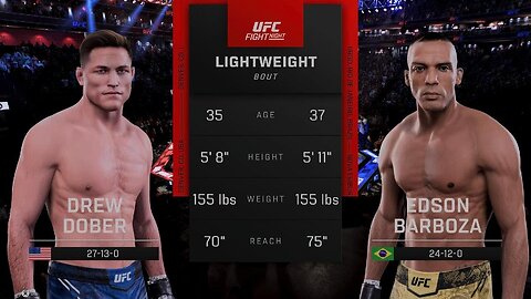 Drew Dober🇺🇲 🆚 Edson Barboza🇧🇷 UFC 5