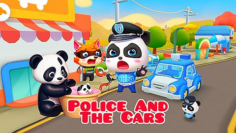 Police And The Cars | Little Panda School Bus | Police And 5 Mission Complete Kids-VoWe Kids