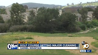 Golf course getting major cleaning