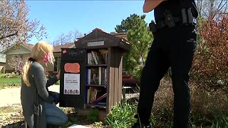 Dozens of books stolen from a Little Free Library; officer donates his own books to help
