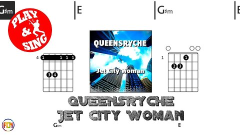 QUEENSRYCHE Jet City Woman FCN GUITAR CHORDS & LYRICS
