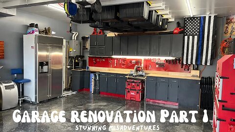 Garage Renovation DIY’s | Epoxy Garage Floor & Installing Cabinets