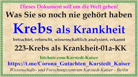 Krebs als Krankheit - Karstedt-Kaiser