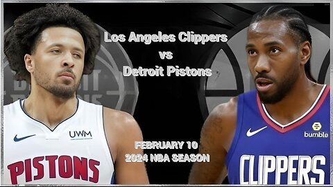 Los Angeles Clippers vs Detroit Pistons Full Game Highlights | Feb 10 | 2024 NBA Season