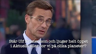 Ulf Kristersson i kvällens Aktuelltsändning 17 augusti 2023