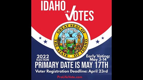 Idaho Voter Registration Deadline and Primary Date