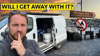 ILLEGAL STEALTH VAN CAMPING IN ST IVES CORNWALL