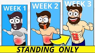 The Standing Only SIX PACK ABS Workout To Lose Belly Fat at Home Workout!